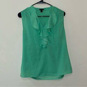 Ann Taylor Jade Ruffle Front Blouse